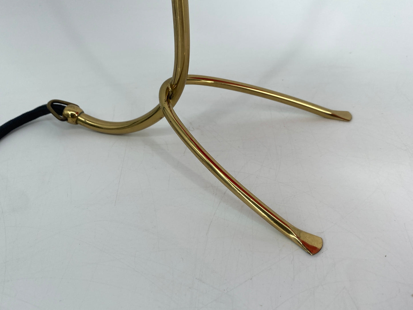 Mid Century Design Tisch, oder Wandlampe aus Messing und Acrylglas, 1950er