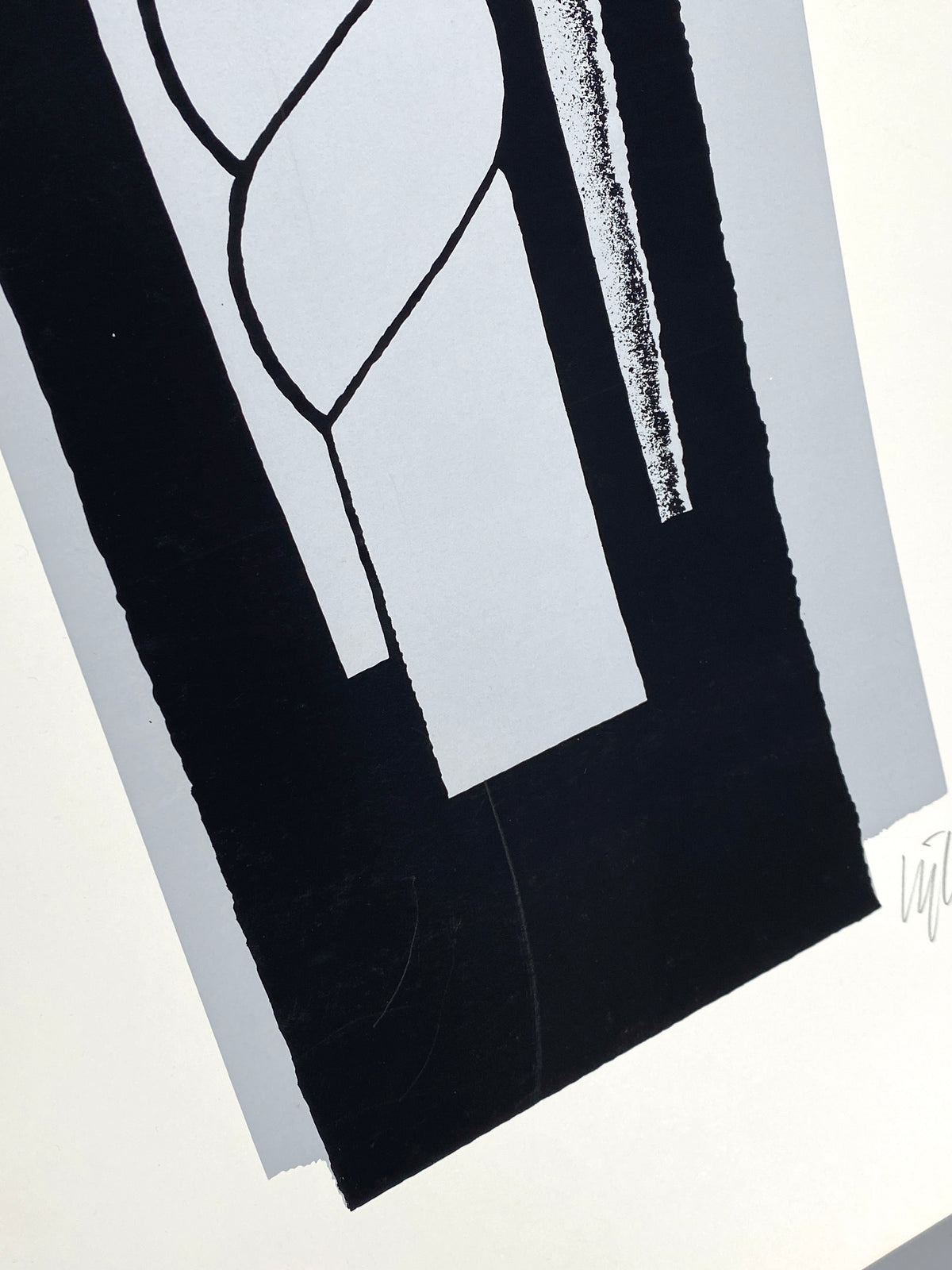 Postmoderner Farbsiebdruck von Harry Kögler (1921–1999) auf festem Karton, 1972