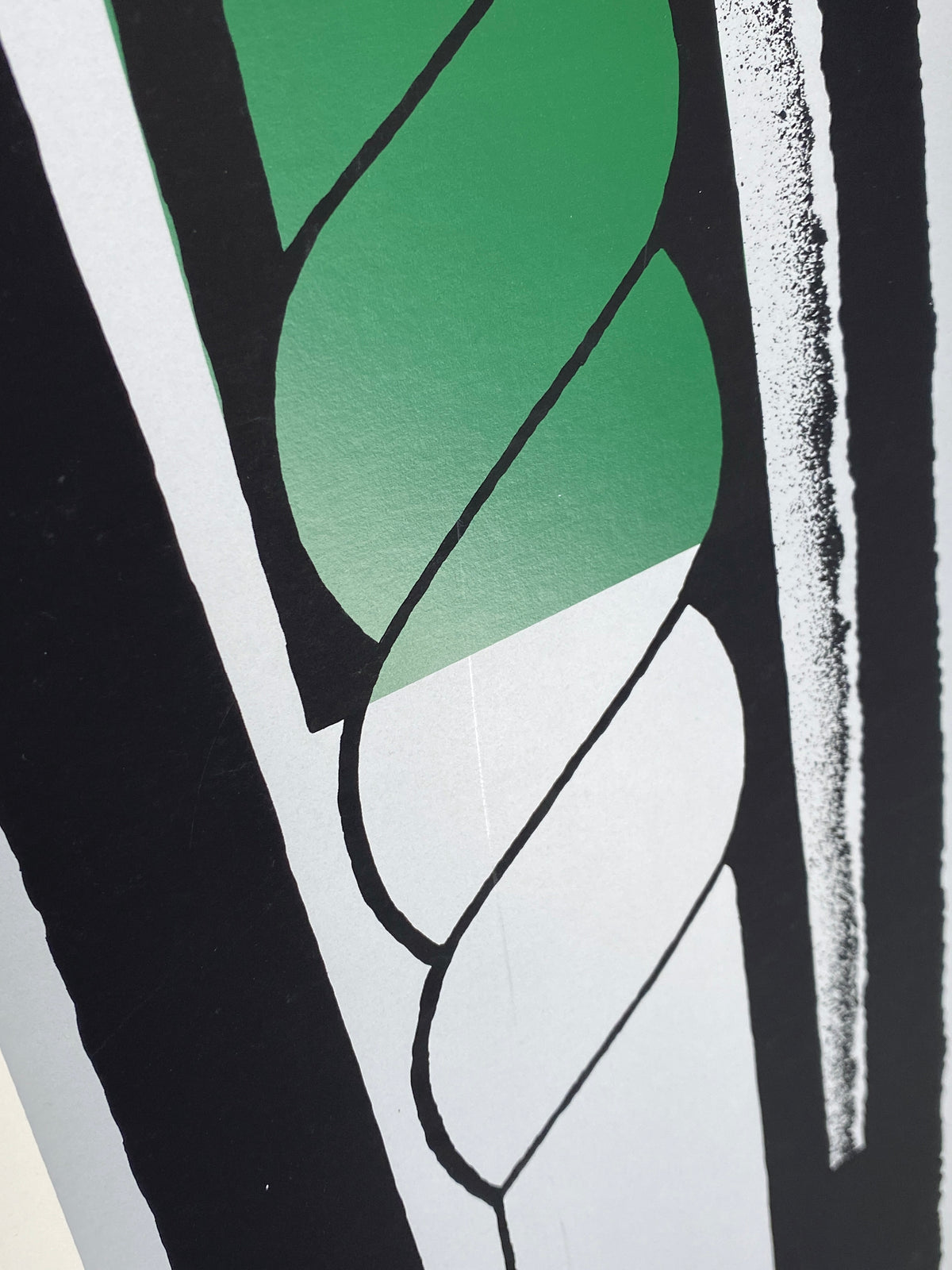 Postmoderner Farbsiebdruck von Harry Kögler (1921–1999) auf festem Karton, 1972