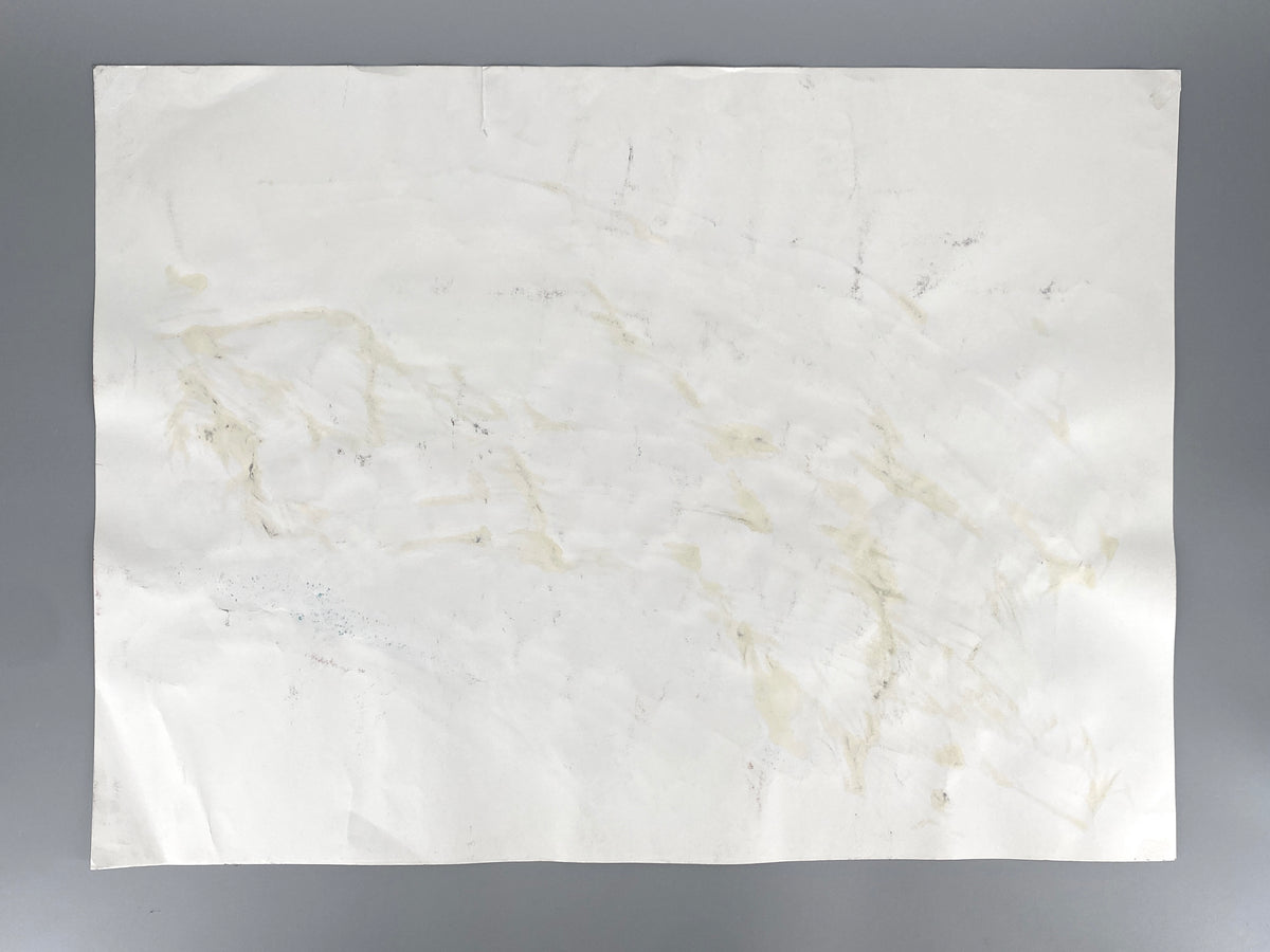 Großes, expressives Gemälde von Helga Engeln (1943–2024), abstrahierte Landschaftsansicht mit einer Darstellung von Felsen, 1998