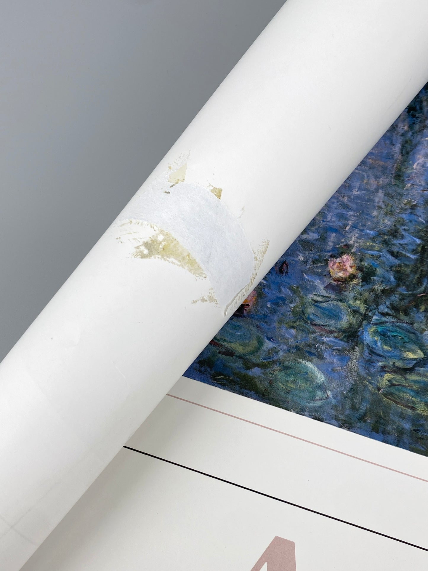 Großes Poster mit einem Gemälde von Claude Monet aus dem Zyklus "Nymphéas" (Seerosen), Edition Hautecœur von 1989