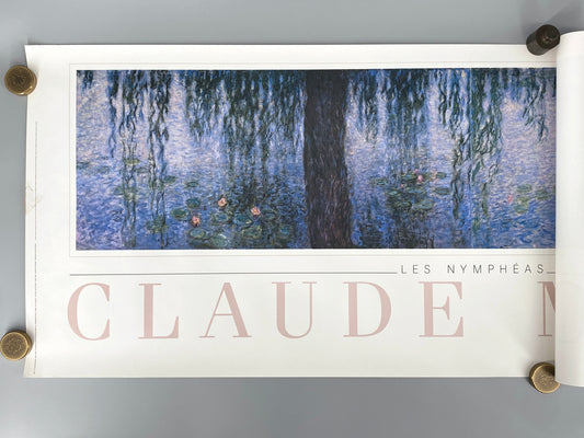 Großes Poster mit einem Gemälde von Claude Monet aus dem Zyklus "Nymphéas" (Seerosen), Edition Hautecœur von 1989