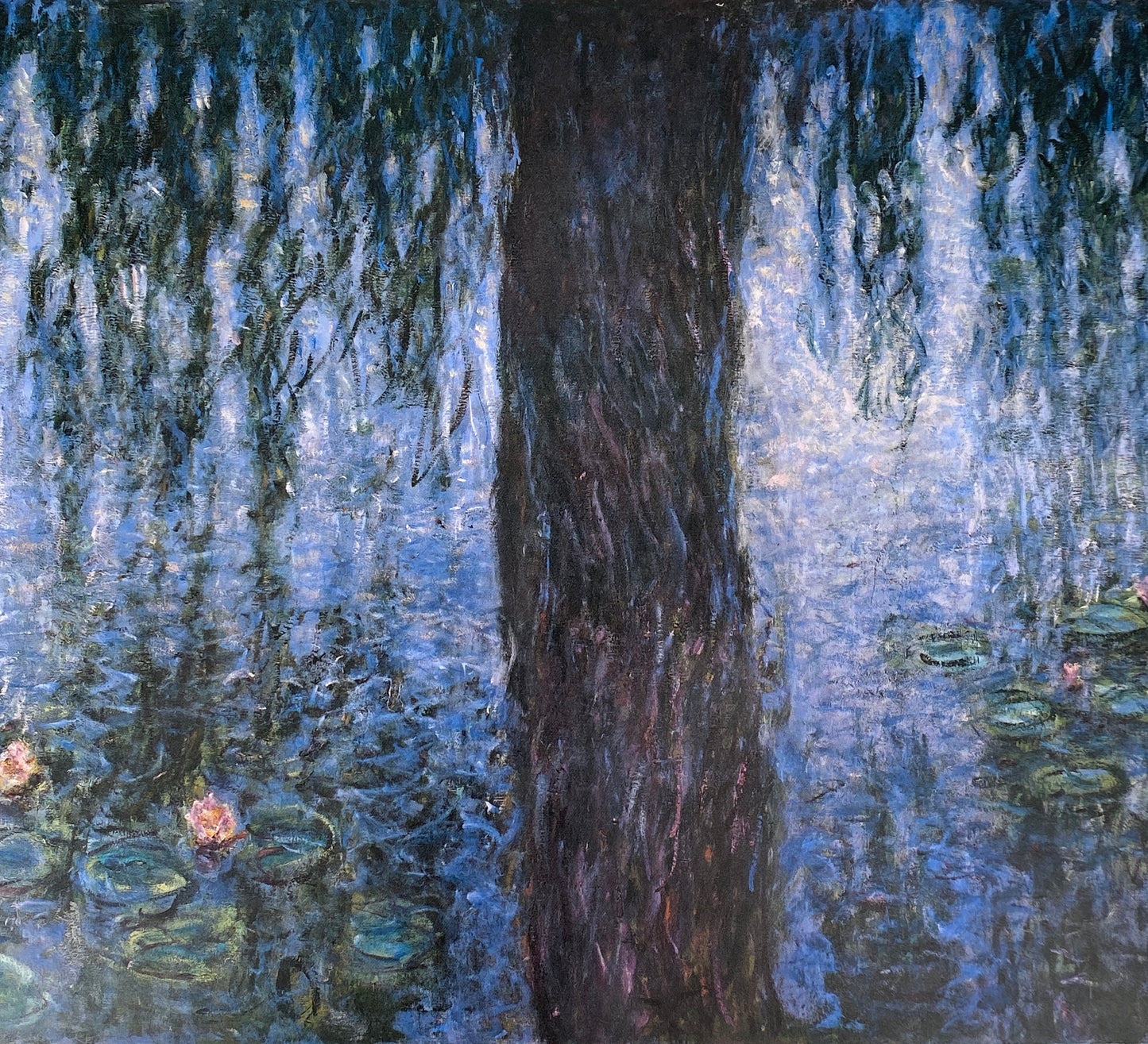 Großes Poster mit einem Gemälde von Claude Monet aus dem Zyklus "Nymphéas" (Seerosen), Edition Hautecœur von 1989