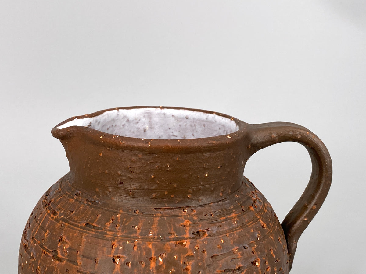 strukturierter Studiokeramik Krug / Vase, 1950er