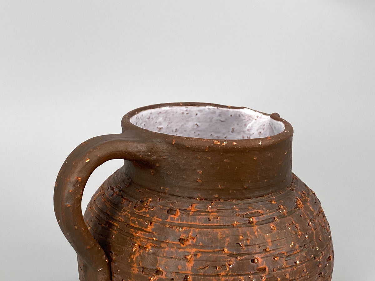 strukturierter Studiokeramik Krug / Vase, 1950er