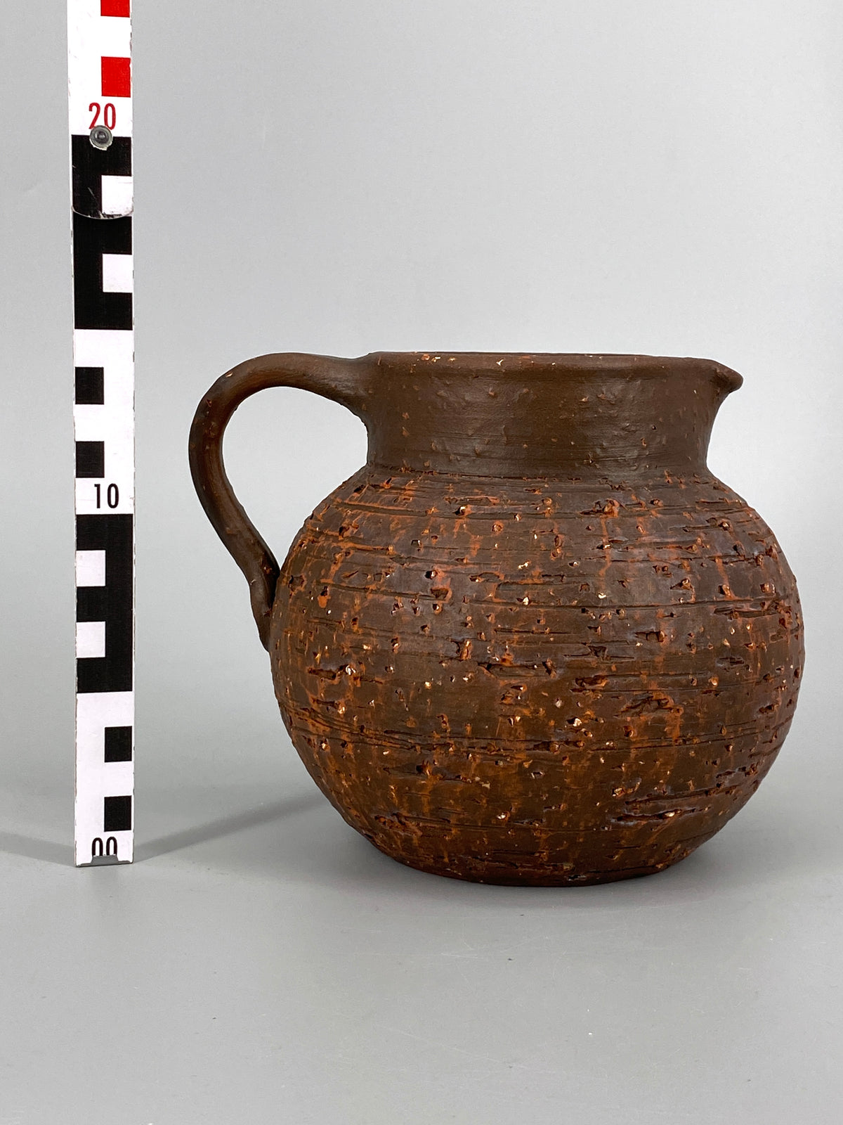 strukturierter Studiokeramik Krug / Vase, 1950er