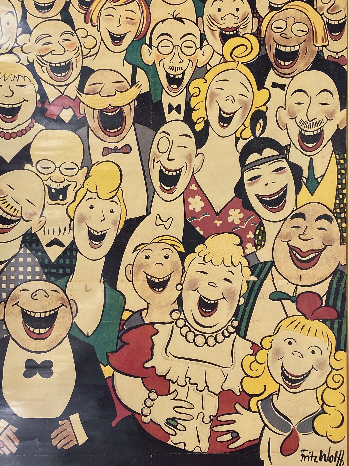 Werbeplakat für das Varieté Wintergarten in Berlin, 1992
