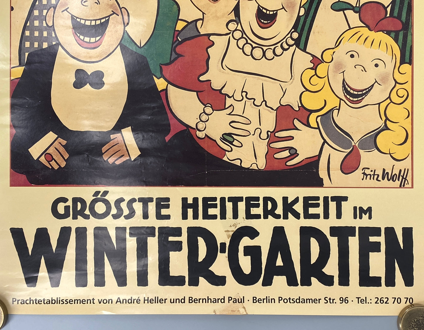 Werbeplakat für das Varieté Wintergarten in Berlin, 1992