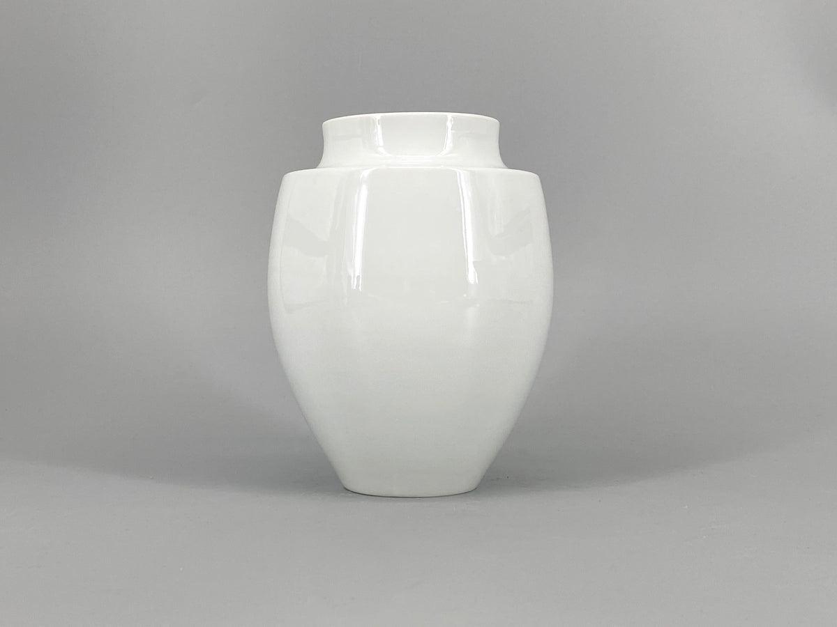 abgerundete weiße Porzellan Vase "140920" von Fürstenberg