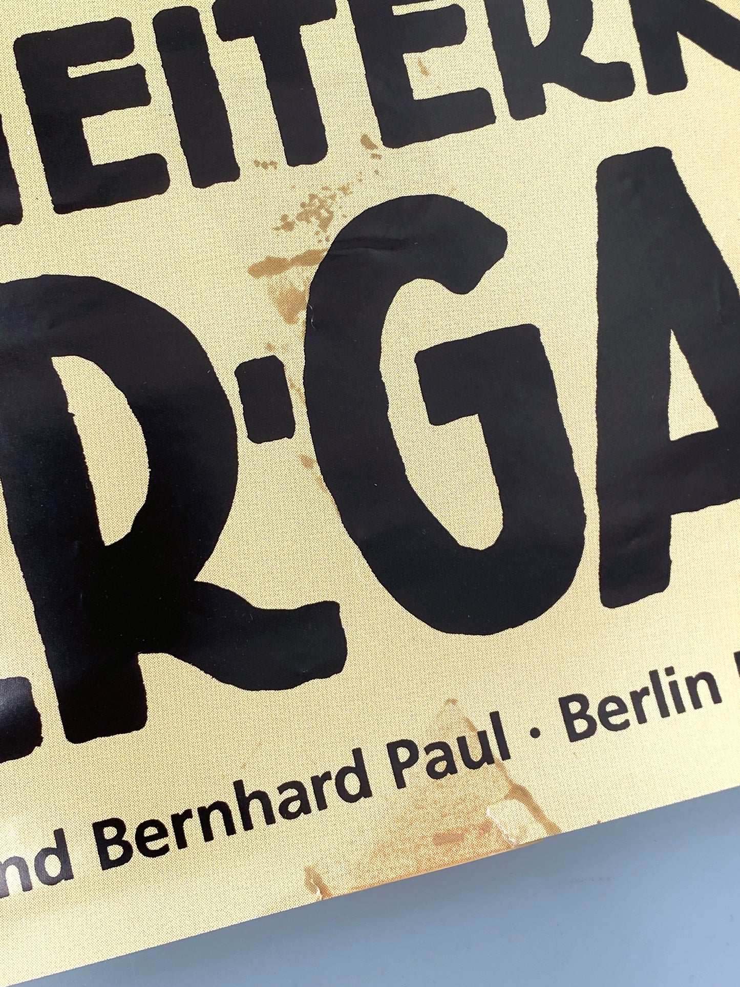 Werbeplakat für das Varieté Wintergarten in Berlin, 1992