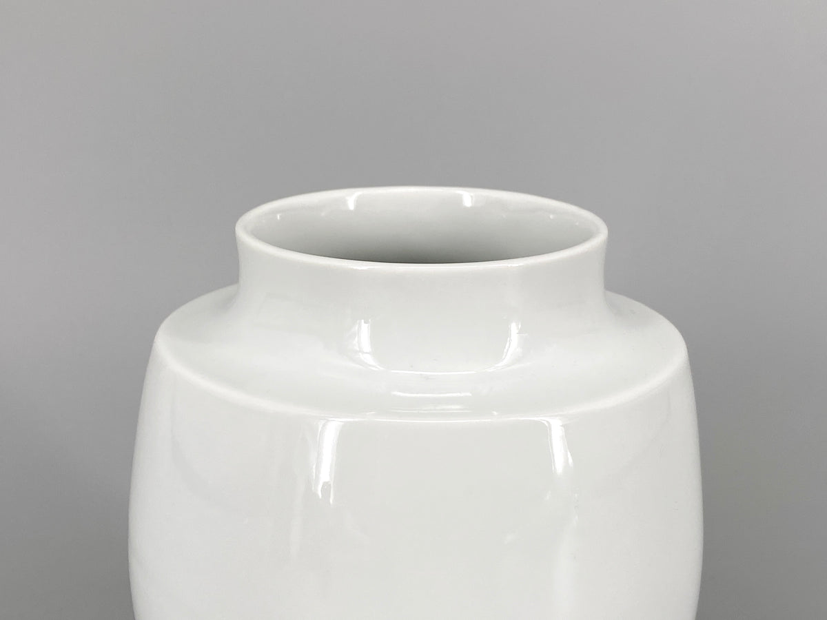 abgerundete weiße Porzellan Vase "140920" von Fürstenberg