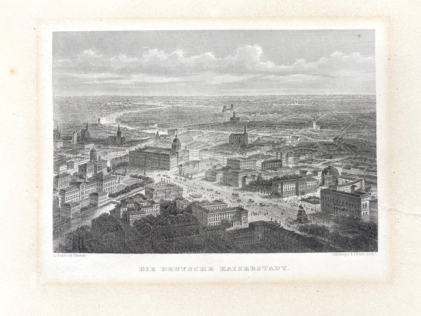 Sammlung Stahlstich Berlin 5x koloriert