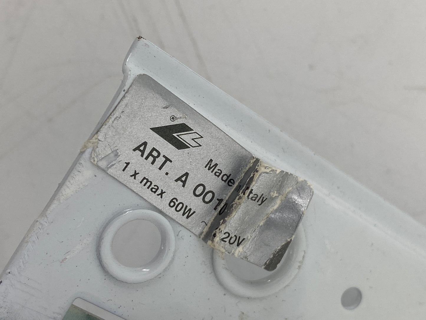 Wandlampe mit Eisglasstruktur aus Muranoglas von Lucitalia, Italien 1970er