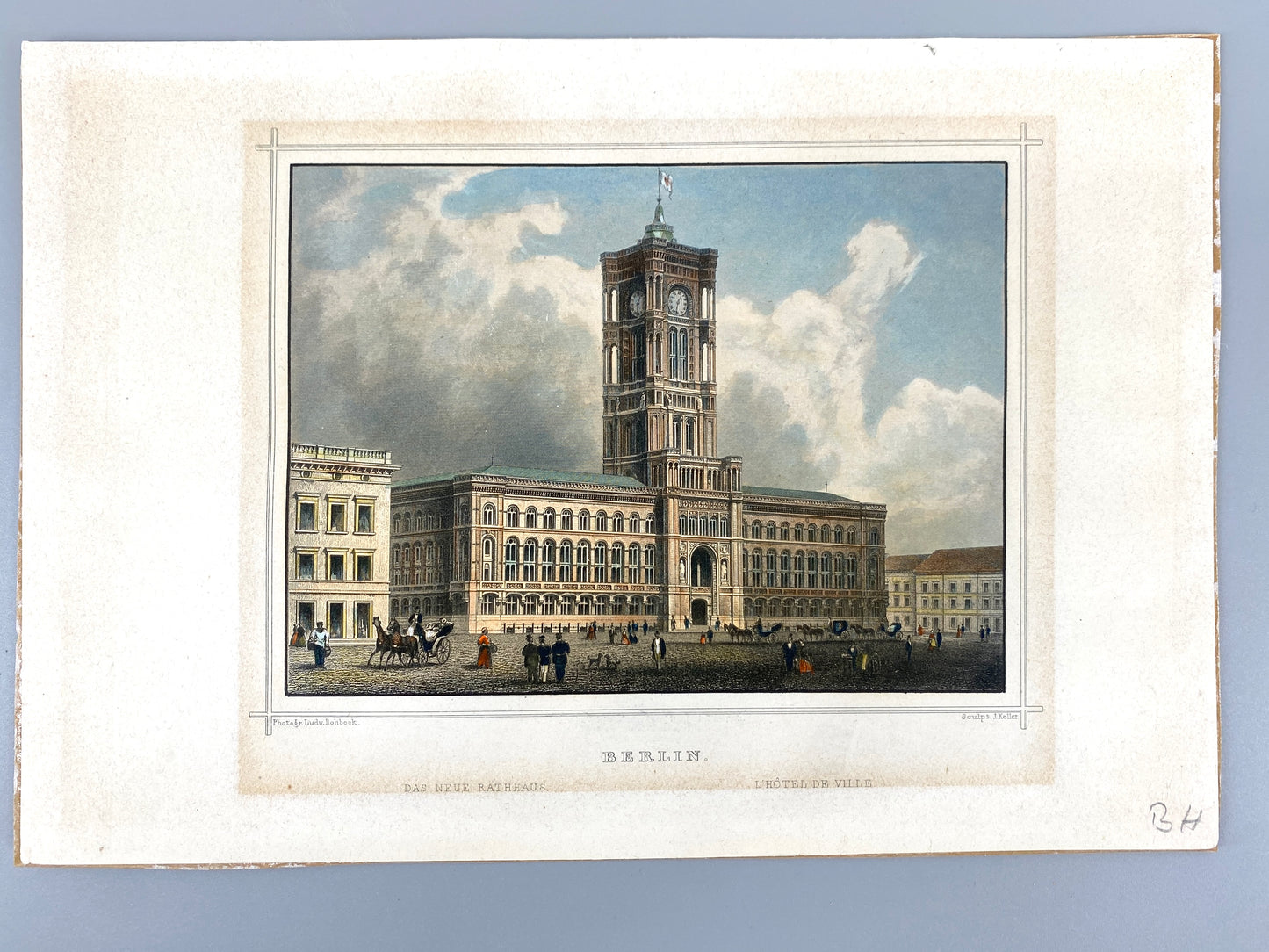 Sammlung Stahlstich Berlin 5x koloriert
