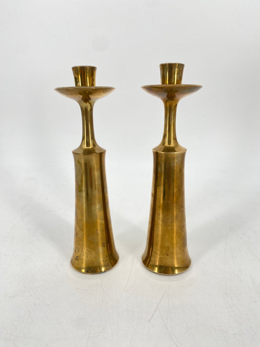 2x Kerzenständer von Jens Quistgaard für Quistgaard Dansk Designs, 1950/60er