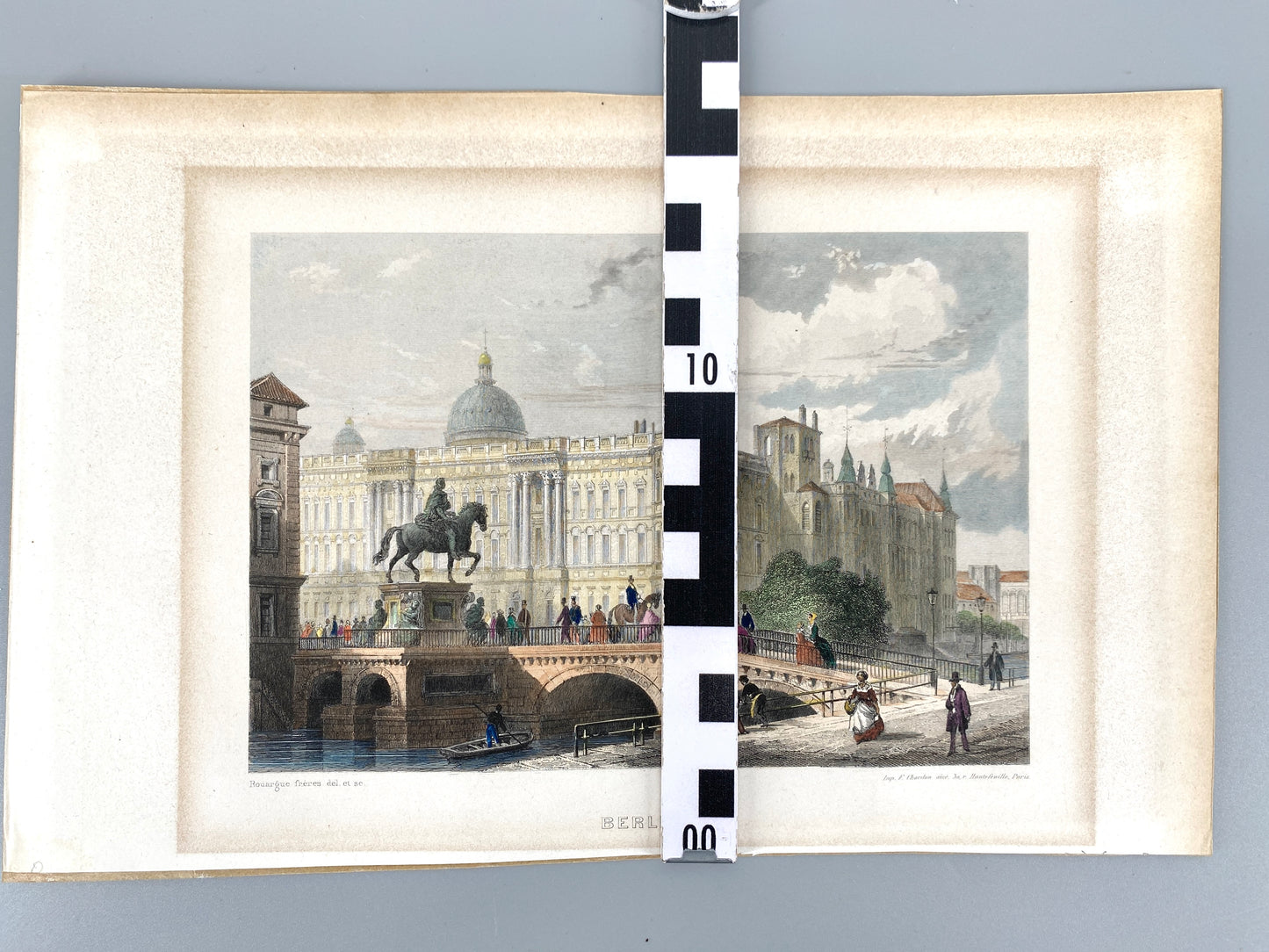 Sammlung Stahlstich Berlin 5x koloriert