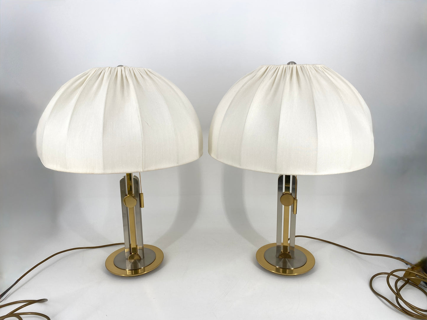 Ein Paar Tischlampen im Hollywood Regency Stil, Deutschland 1970er Jahre