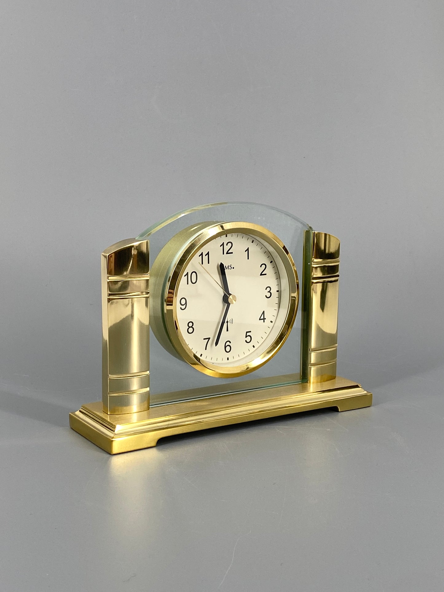 goldene Tischuhr von AMS, Modell 5143