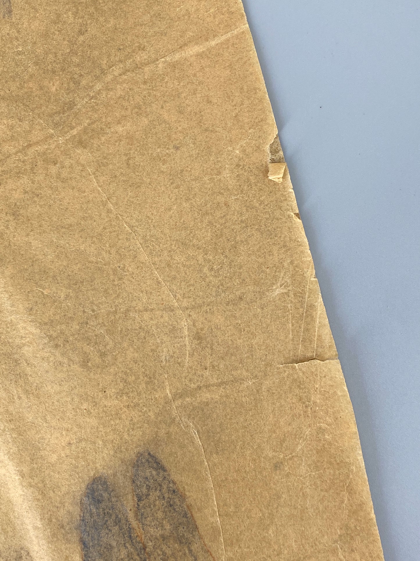 Gemälde "Christus am Kreuz" auf feinem Japanpapier von Dieter Krüll (geb. 1949), 1973