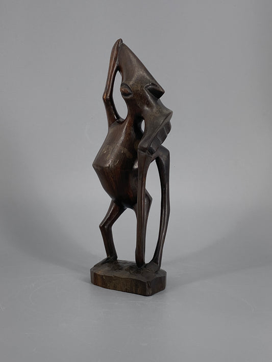 Makonde Schnitzerei-Figur aus Ebenholz, Ostafrika