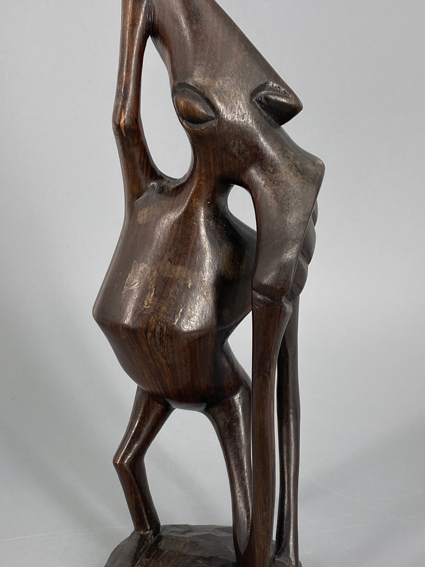 Makonde Schnitzerei-Figur aus Ebenholz, Ostafrika