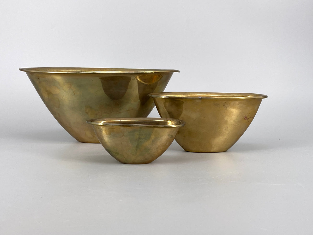 3 Messing Schalen in verschiedenen Größen von Villeroy & Boch