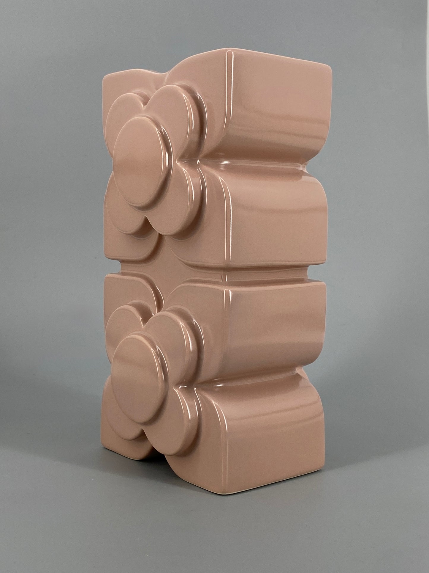 Keramikvase in Rosa von Orla Kiely in Originalverpackung, 2018