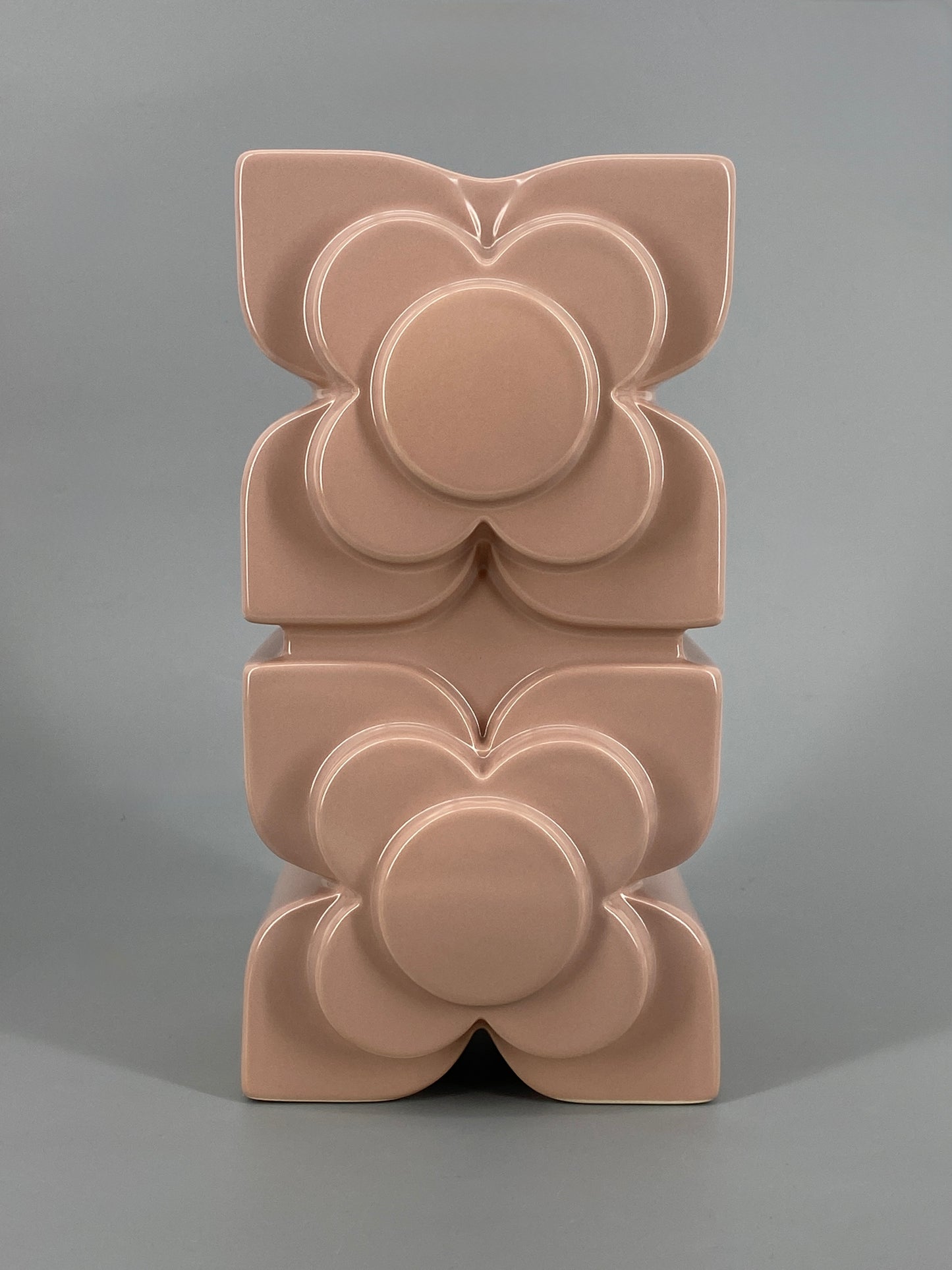 Keramikvase in Rosa von Orla Kiely in Originalverpackung, 2018