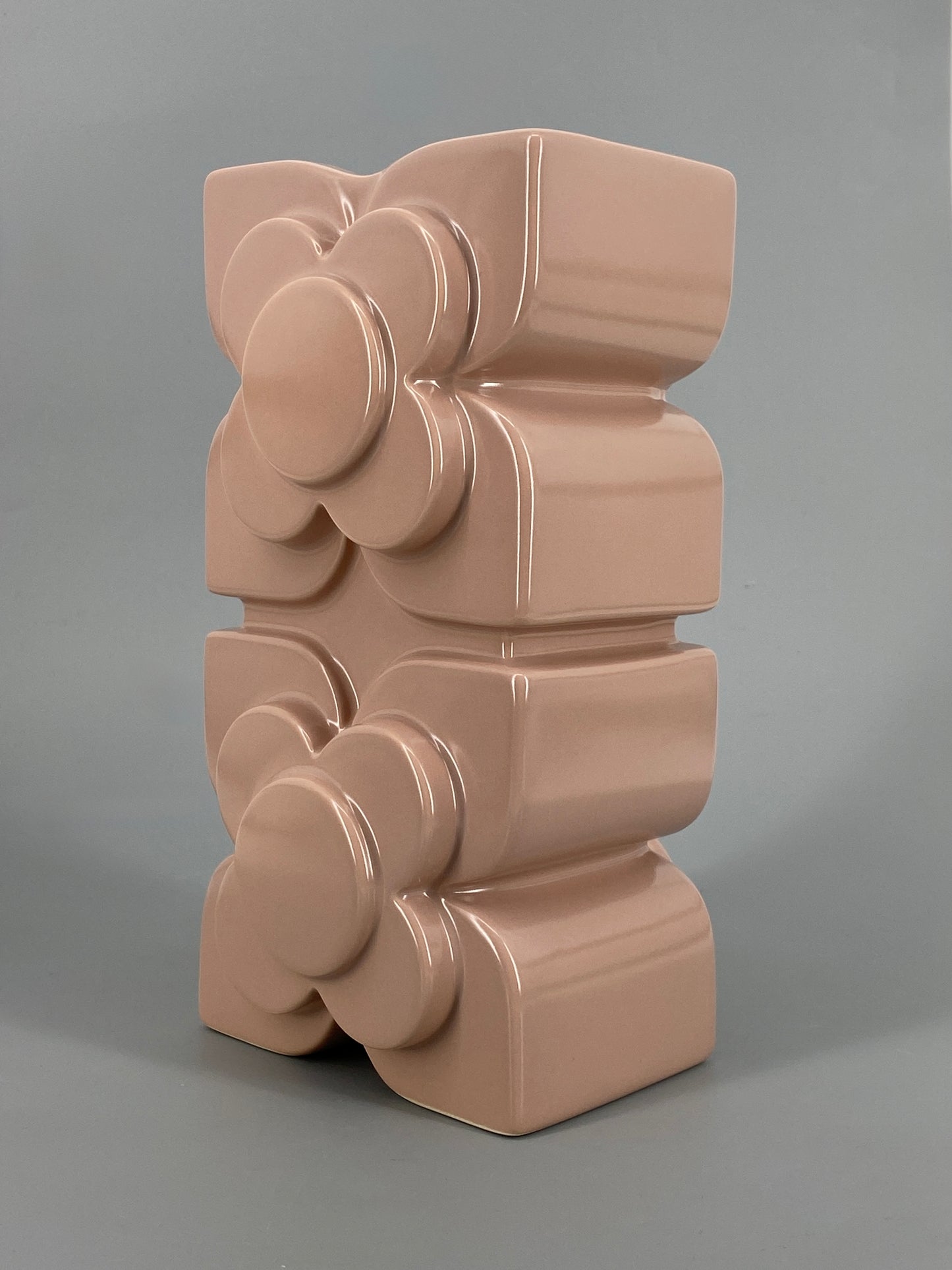 Keramikvase in Rosa von Orla Kiely in Originalverpackung, 2018