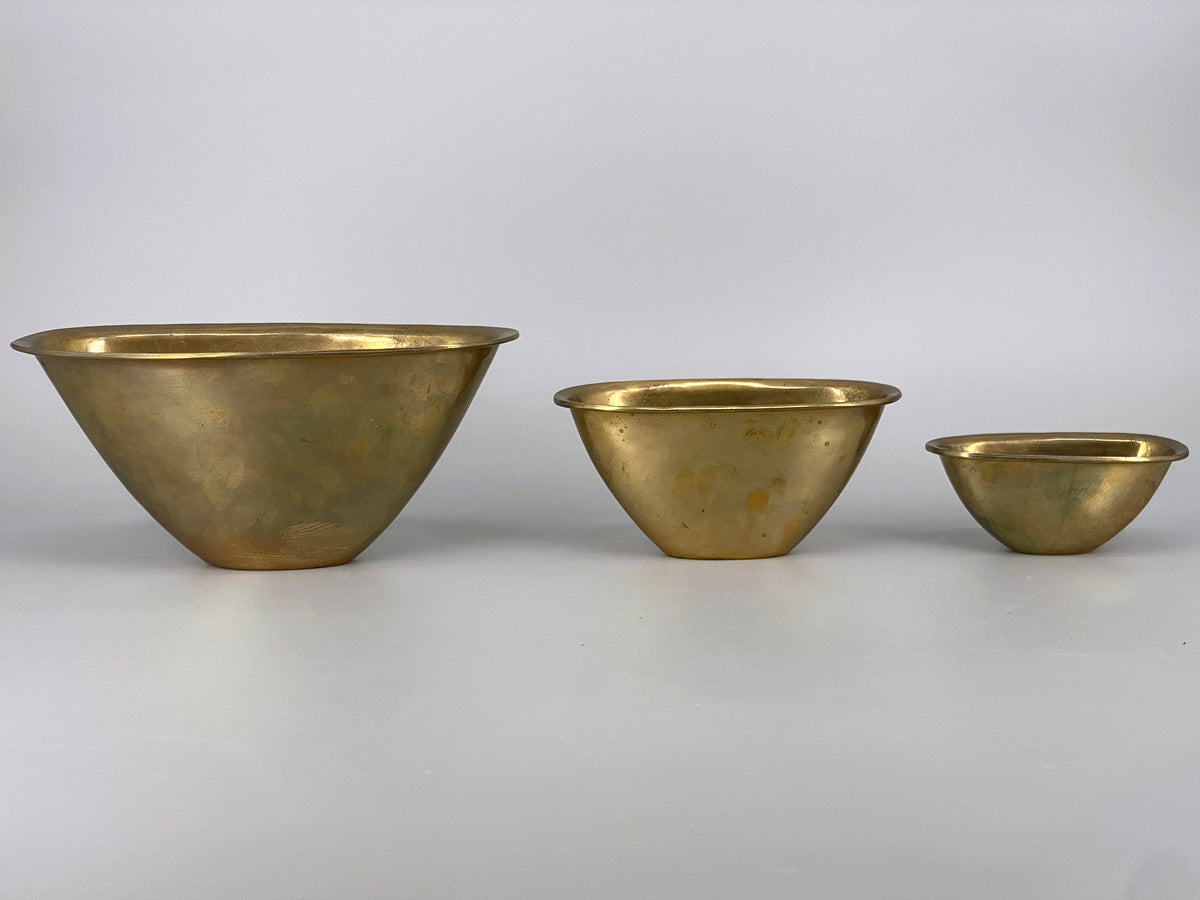 3 Messing Schalen in verschiedenen Größen von Villeroy & Boch