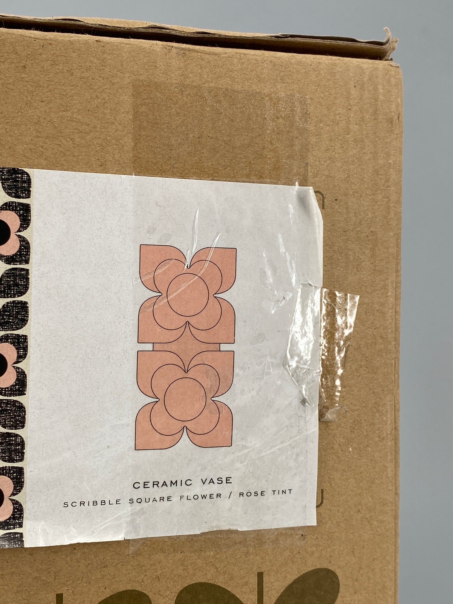 Keramikvase in Rosa von Orla Kiely in Originalverpackung, 2018