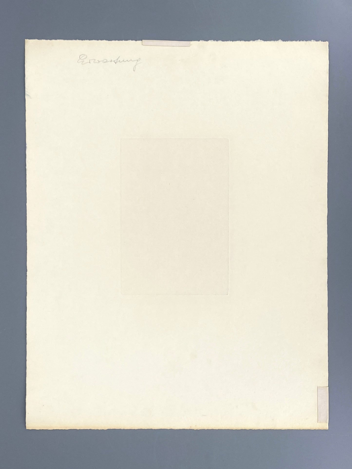 Signierte, sürrealistische Radierung "Erwartung" von Wolfgang Rabl