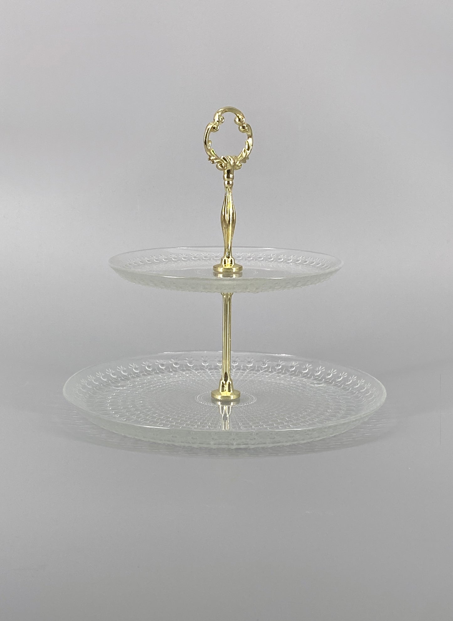 Etagere, 2 Stöckig aus Glas, Finnland, 1970er