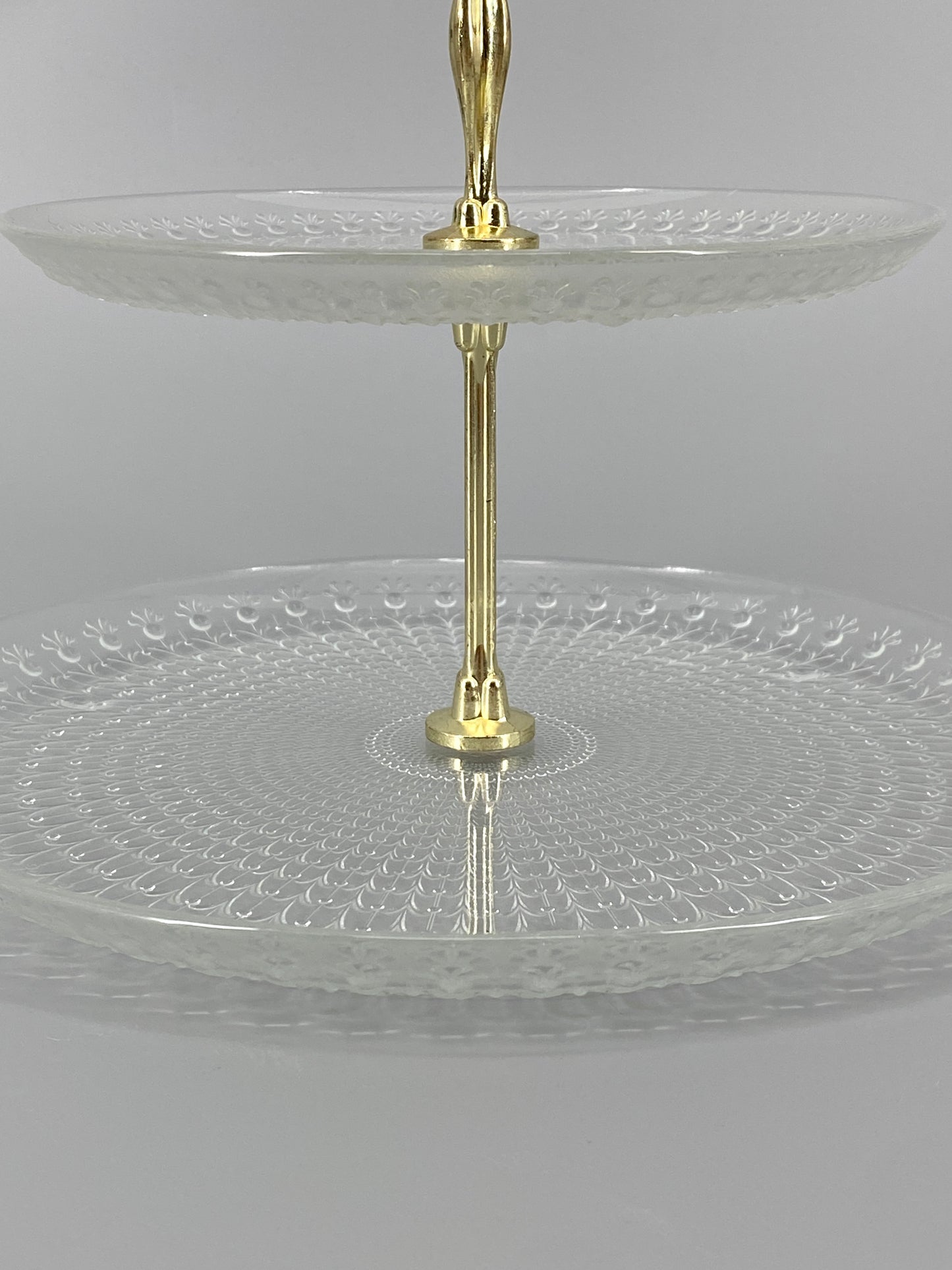 Etagere, 2 Stöckig aus Glas, Finnland, 1970er