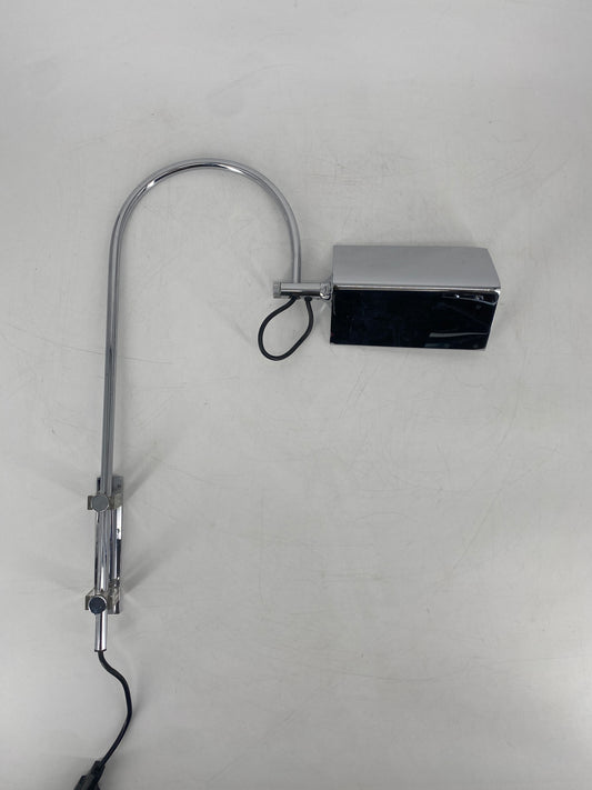 verchromte Space Age Bogen-/ Wandlampe, 1970er