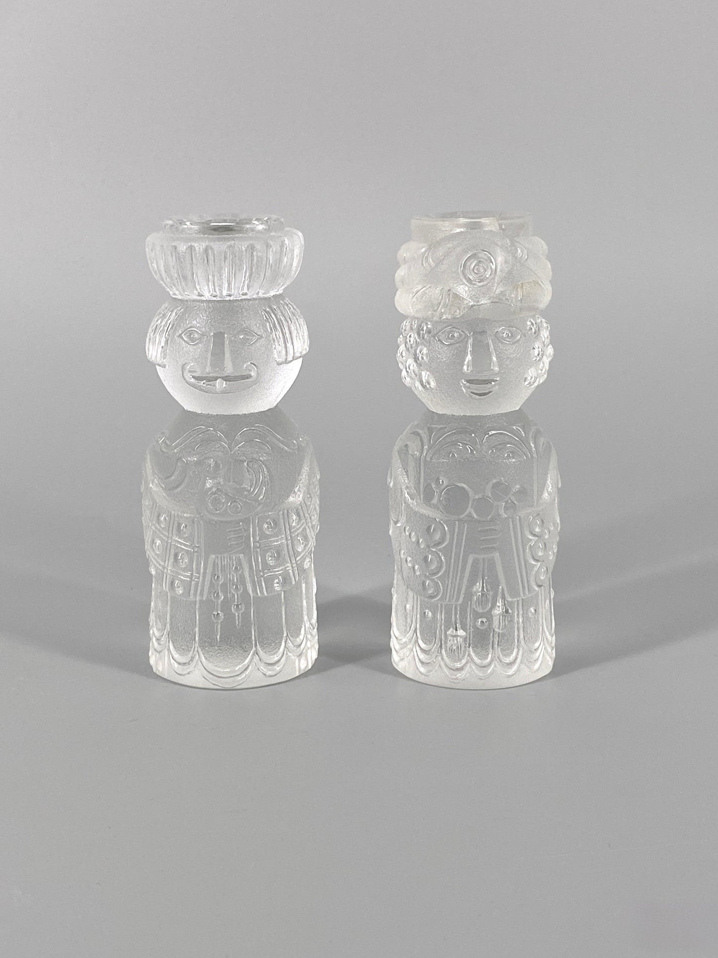 2 Kerzenhalter der "Heiligen 3 Könige" von Bjørn Wiinblad für Rosenthal, Deutschland, 1960er