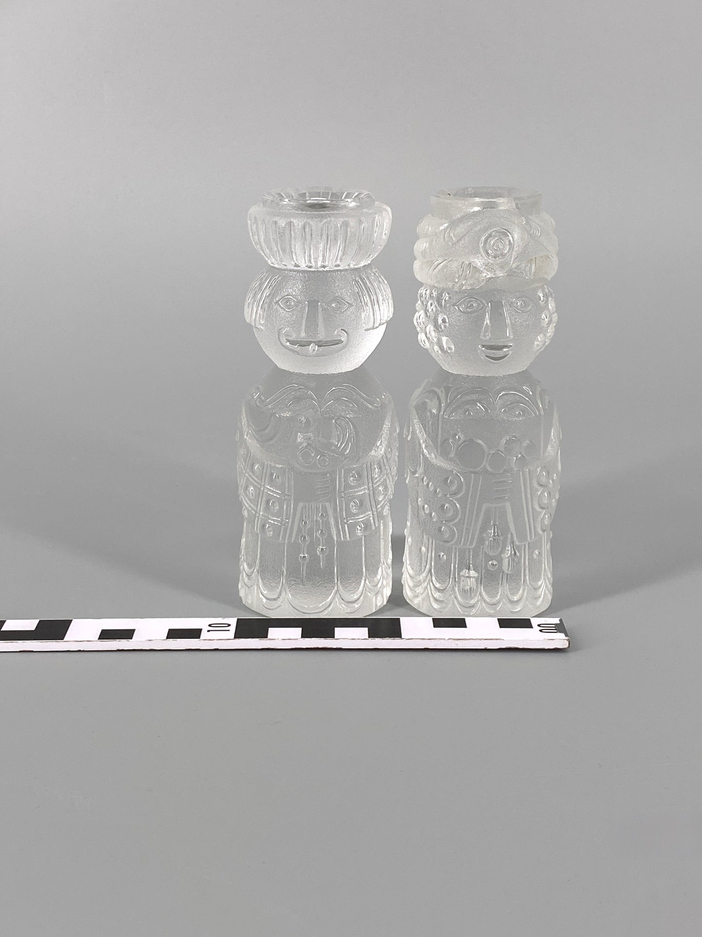 2 Kerzenhalter der "Heiligen 3 Könige" von Bjørn Wiinblad für Rosenthal, Deutschland, 1960er