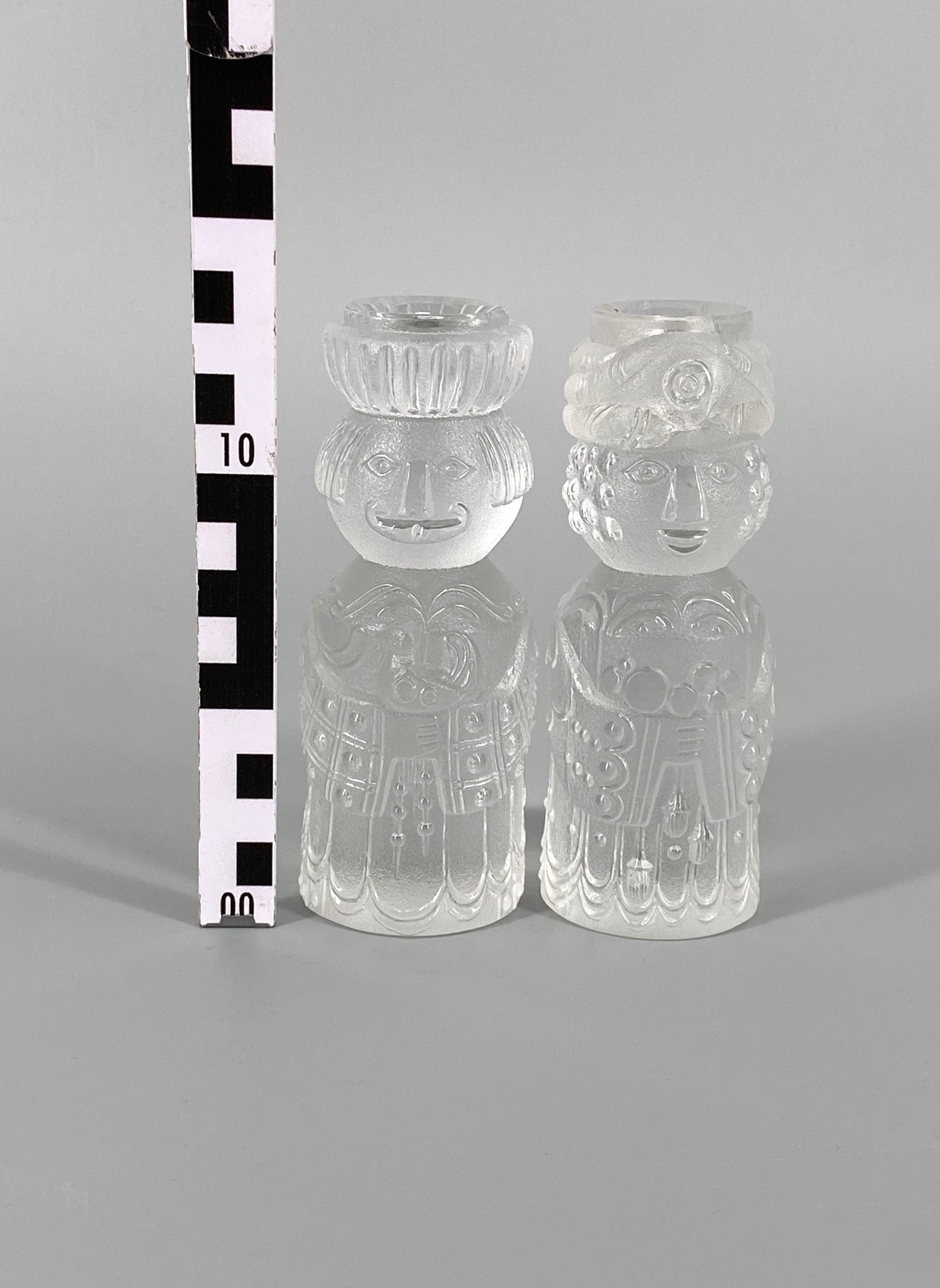 2 Kerzenhalter der "Heiligen 3 Könige" von Bjørn Wiinblad für Rosenthal, Deutschland, 1960er