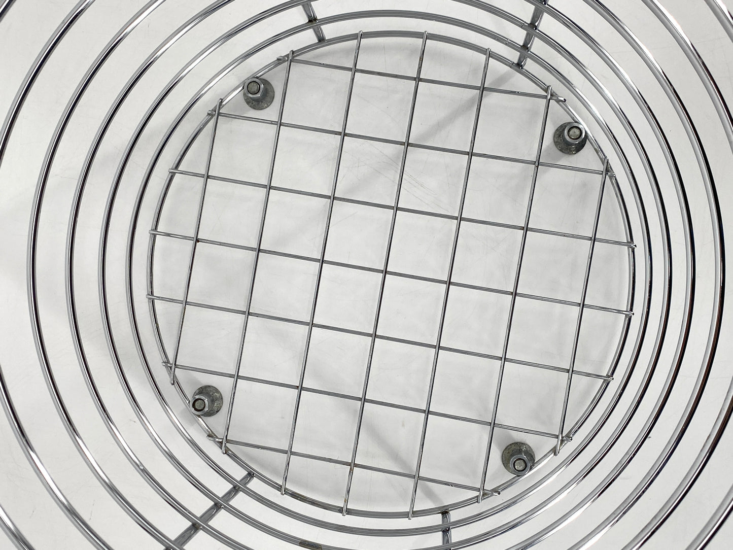 Wäschekorb von BALTON aus der RONDO Serie aus verchromten Metall