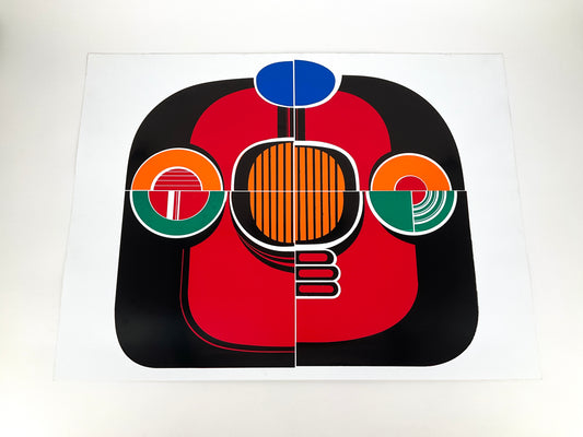 Siebdruck "Scooter" von Gerd Winner aus der Serie "Traffic", 1968