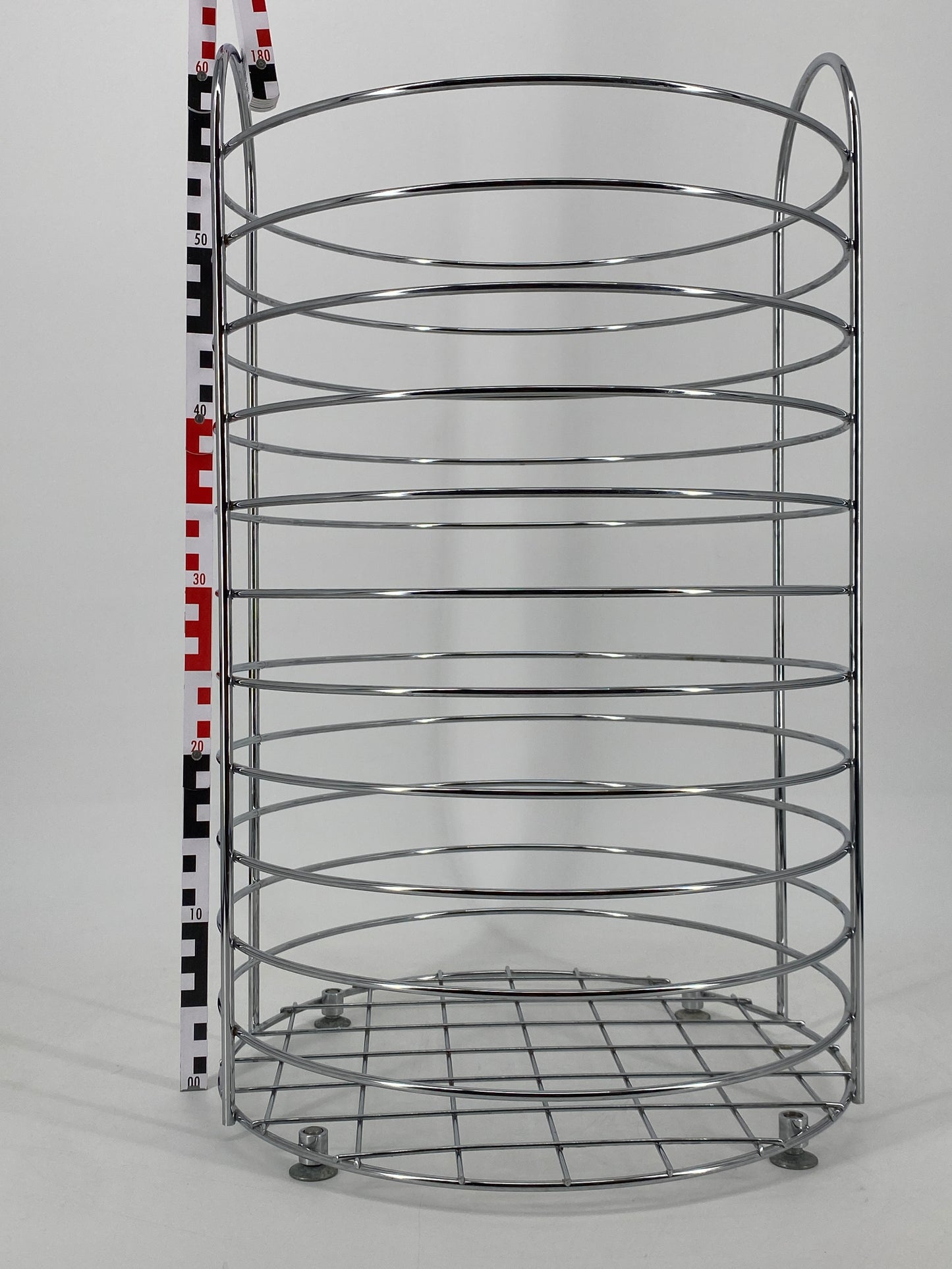 Wäschekorb von BALTON aus der RONDO Serie aus verchromten Metall