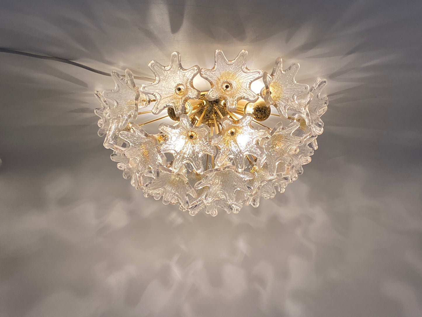 Attraktive Deckenlampe von Paolo Venini für VeArt, Italien um 1960