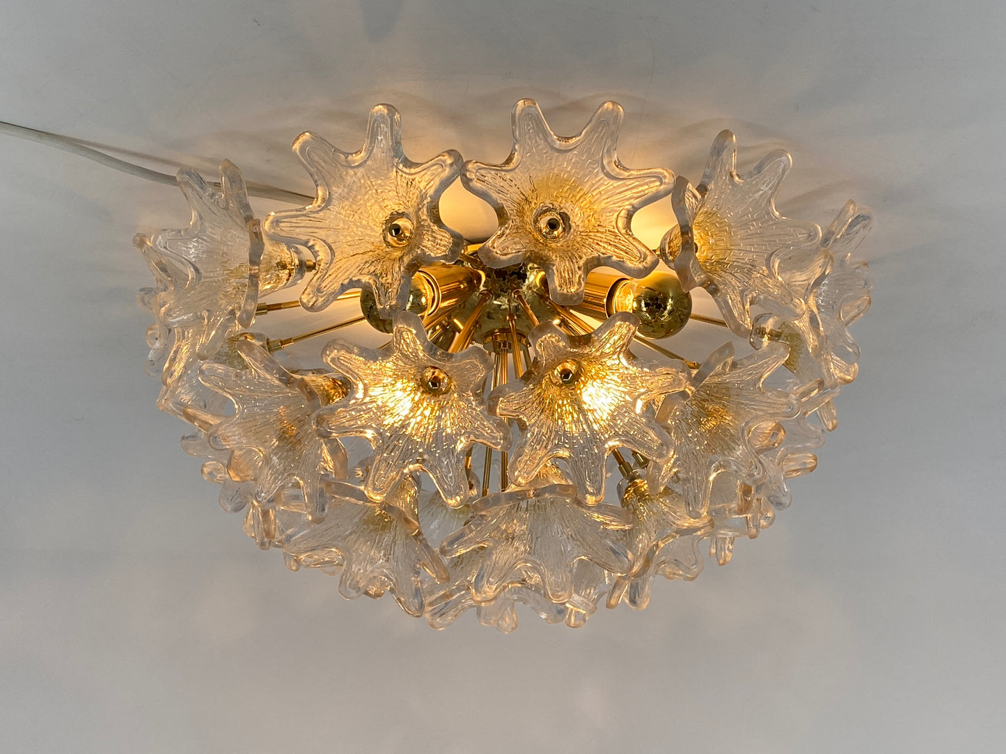 Attraktive Deckenlampe von Paolo Venini für VeArt, Italien um 1960