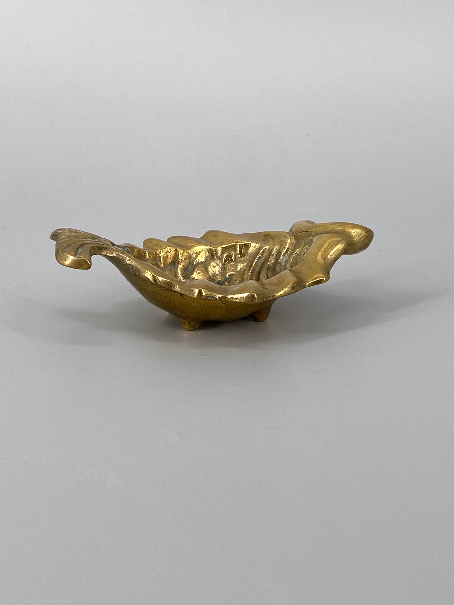 Mid Century Fisch Aschenbecher aus Messing, 1960er