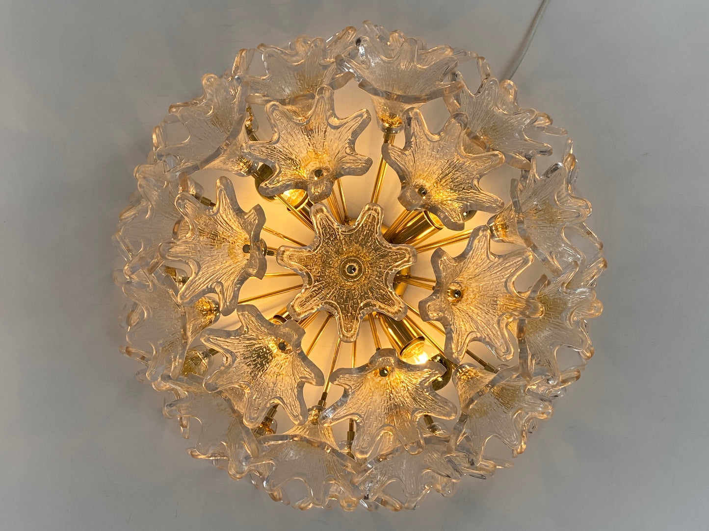 Attraktive Deckenlampe von Paolo Venini für VeArt, Italien um 1960