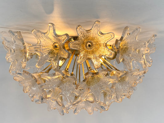 Attraktive Deckenlampe von Paolo Venini für VeArt, Italien um 1960