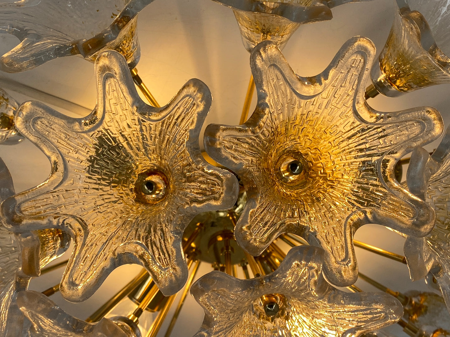 Attraktive Deckenlampe von Paolo Venini für VeArt, Italien um 1960