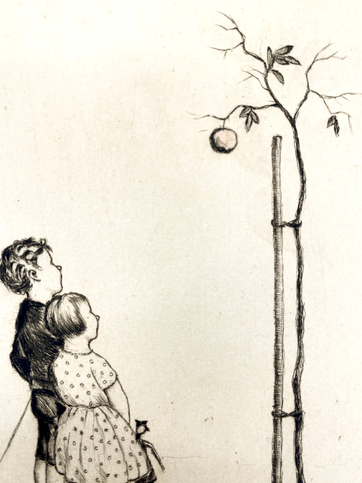 Albrecht Gutjahr - Adam und Eva. Radierung