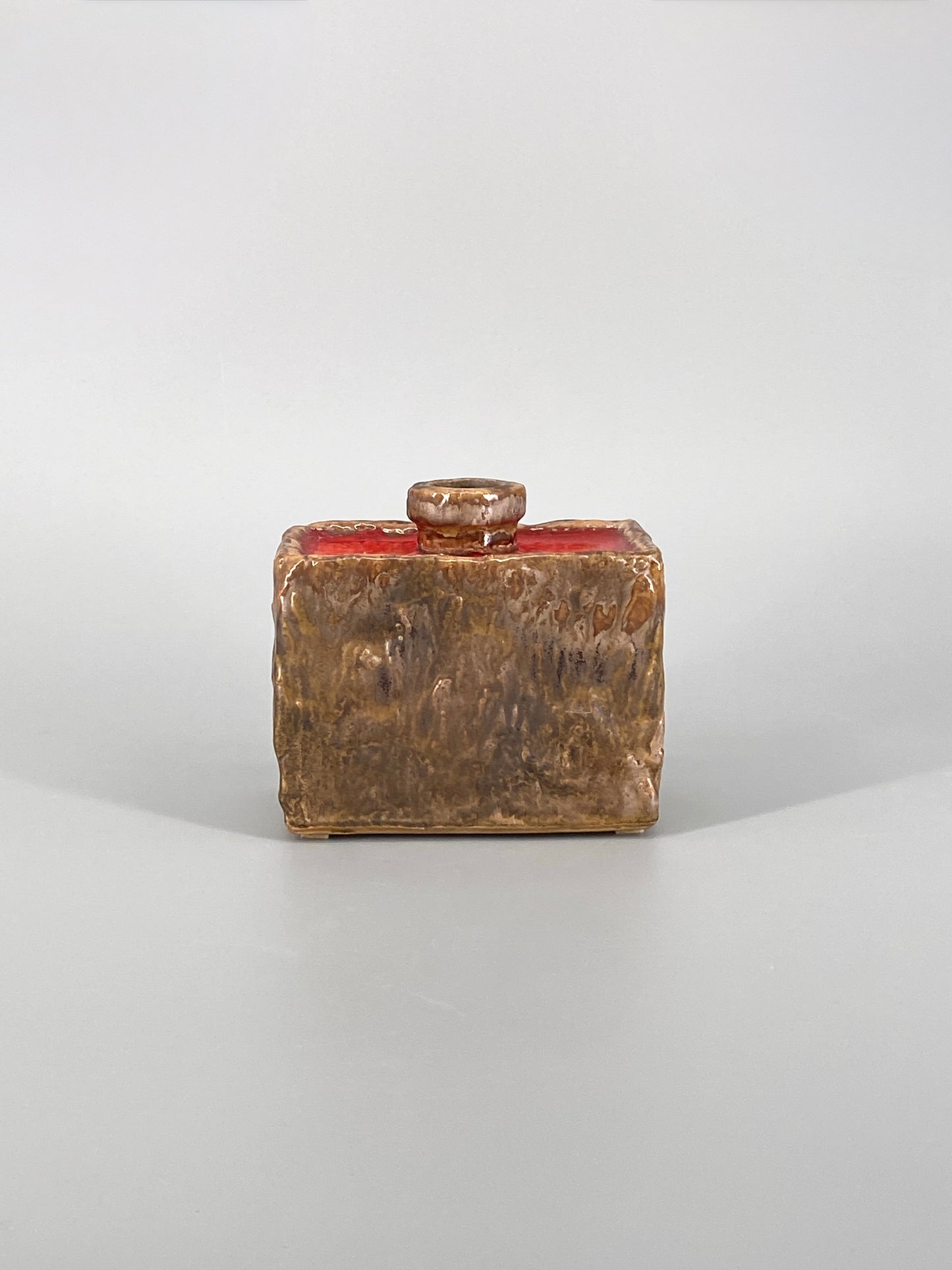 Studiokeramik Vase von W. Goebel, Fat Lava Glasur, West-Deutschland, 1967
