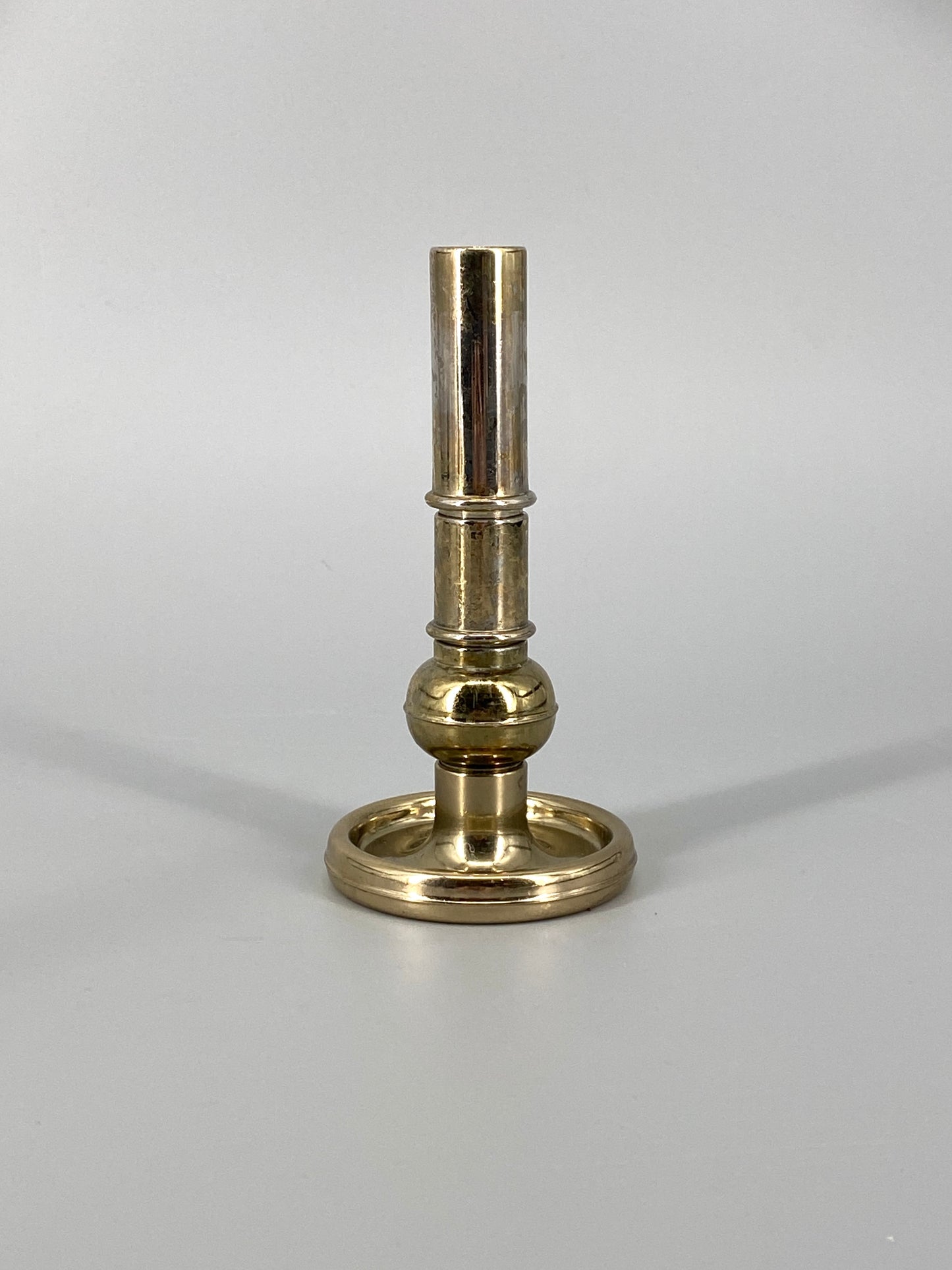 2 modulare Kerzenhalter aus Messing, 1970er